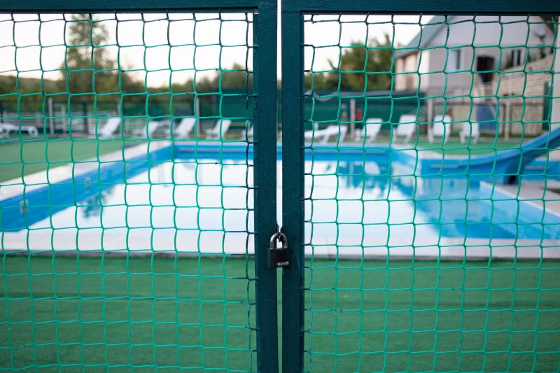Mesh Fence with Locking Gate